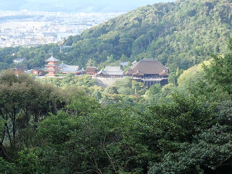 3.阿弥陀ヶ峰から清水寺を望む