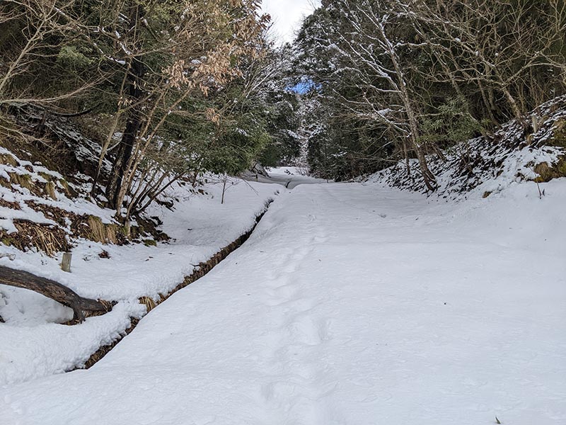 1.出発、積雪50㎝