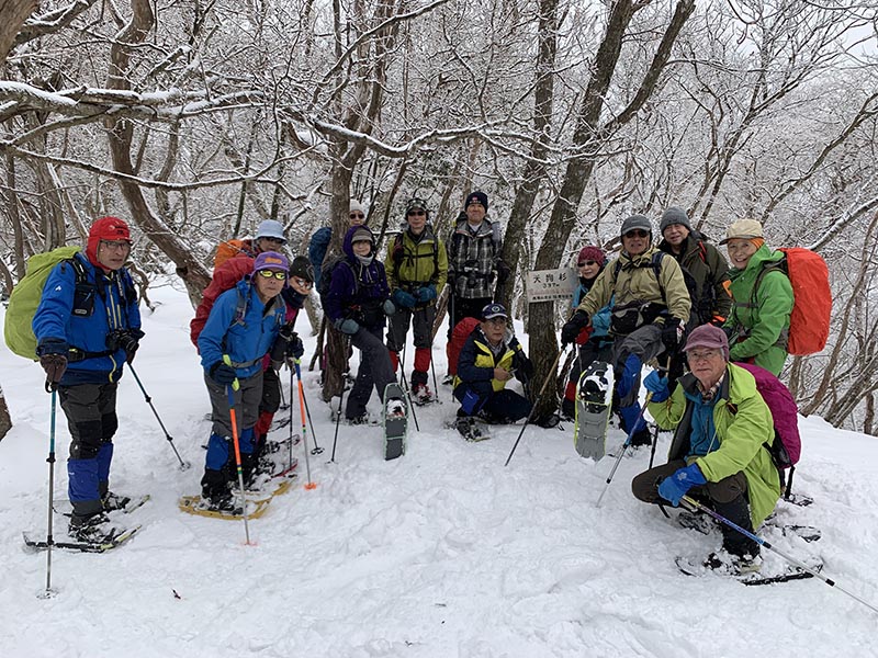 2.天狗杉山頂にて