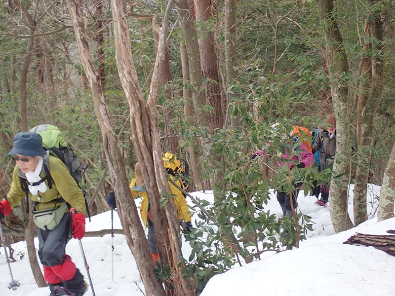 3.富阪尾根で大苦戦その1