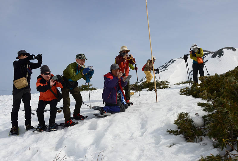 5.雷鳥撮影風景