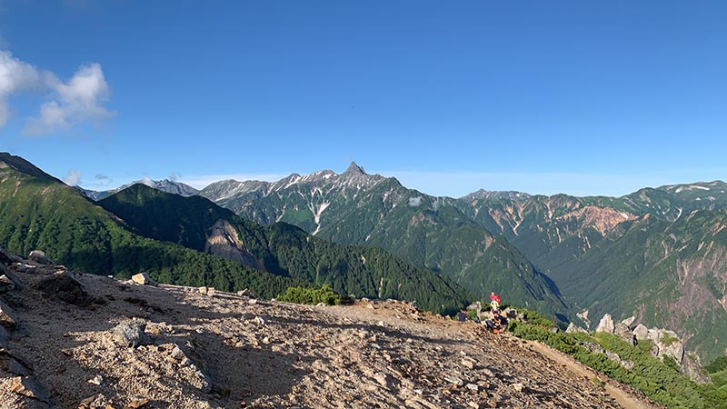 20.大下りの頭からの槍ヶ岳