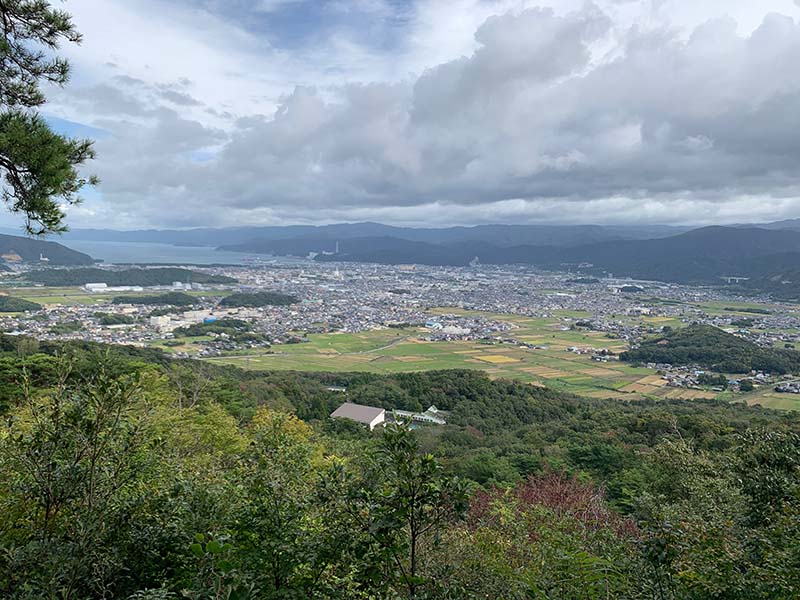 1.遊歩道の展望台より