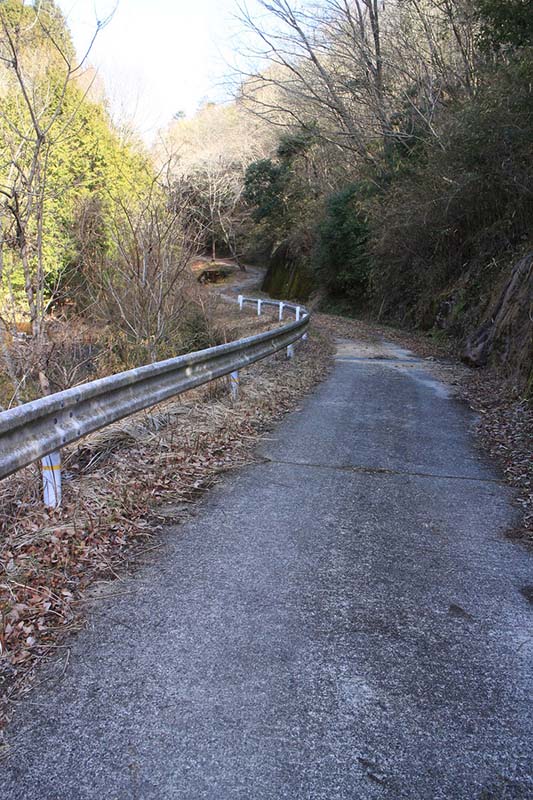 2.十二坊温泉へ車谷の林道