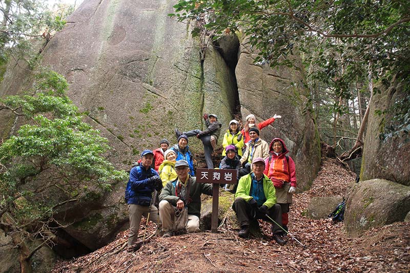 11.天狗岩で集合写真