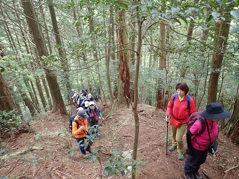 2.最初の急登、終了