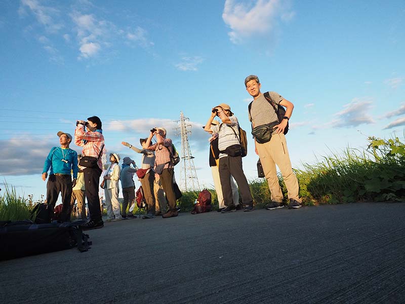 1.堤防からの観察