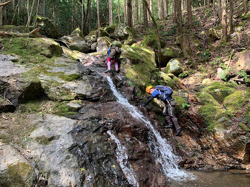 4.沢を登る