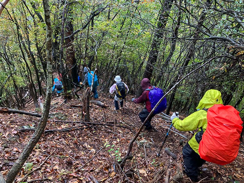 9.雨の下り、慎重に