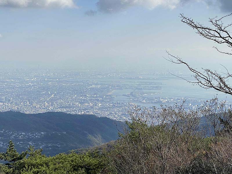 5.山頂から大阪湾