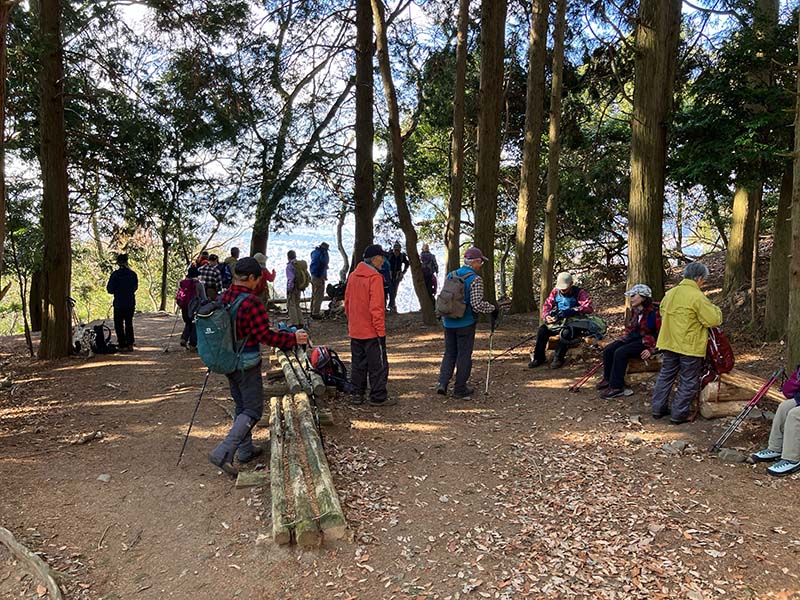 6.見晴らし台で休憩