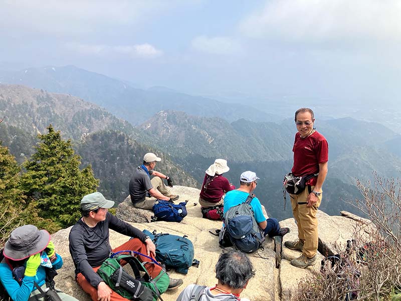 10.8合目付近で一服